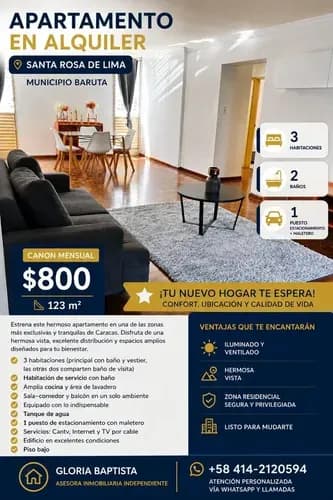 Apartamento En Alquiler En Santa Rosa De Lima Barutasi