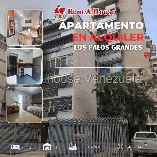 Alquiler Apartamento Los Palos Grandes 48m2 1h 1b 1p