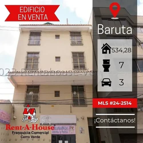 En Venta Excelente Y Amplio Edificio Comercial Ubicado En Baruta Mls 24-2514