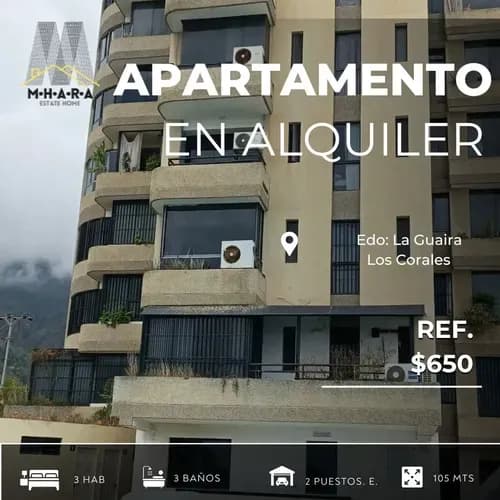 Apartamento En Alquiler Los Corales
