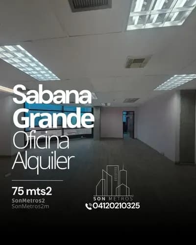Oficina Alquiler Sabana Grande 75 Mts2. Sonmetros2