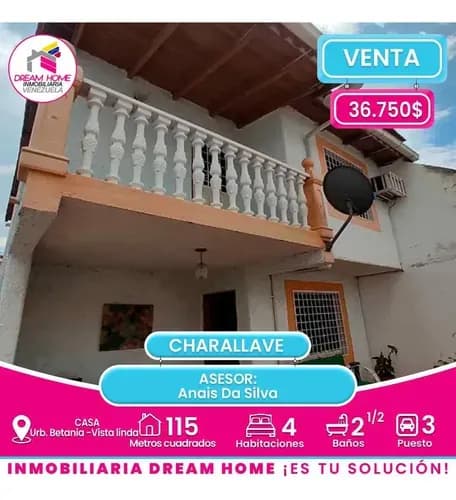 Towh House En Venta Betania Charallave