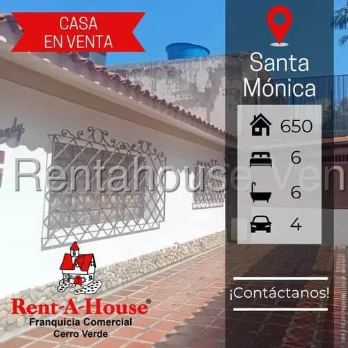 En Venta Excelente Casa Con Alto Valor Ubicada En Santa Mónica #26-13316 Cv