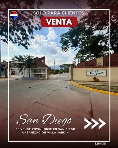 Se Vende Townhouse En San Diego Urbanización Villa Jardín 326406