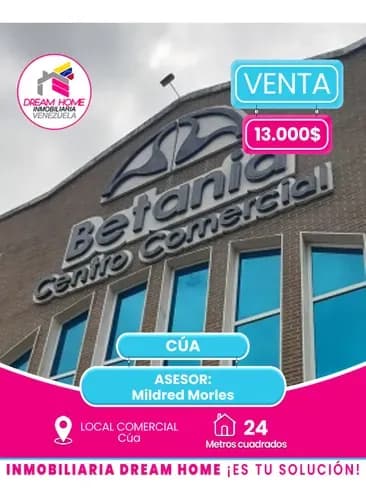 Local En Venta C.c Betania Cúa.