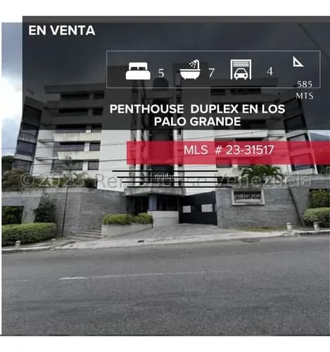 Penthouse Duple En Venta En Los Palo Grande Mls #23-31517