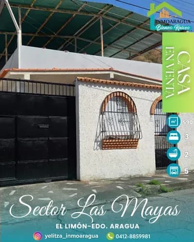 Casa En Venta / Sector Las Mayas, El Limón/ Yp1390