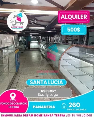 Fondo De Comercio De Panaderia En Alquiler - Santa Teresa