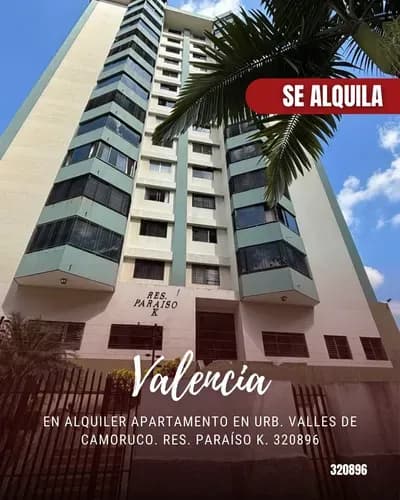 En Alquiler Apartamento En Urb. Valles De Camoruco. Res. Paraíso K. 320896
