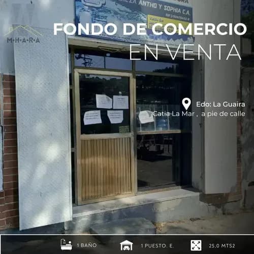 Oportunidad De Invertir Fondo De Comercio A Pie De Calle Ubicado En Catia La Mar