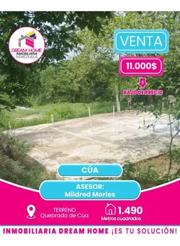 Terreno En Venta Quebrada De Cúa Cúa.