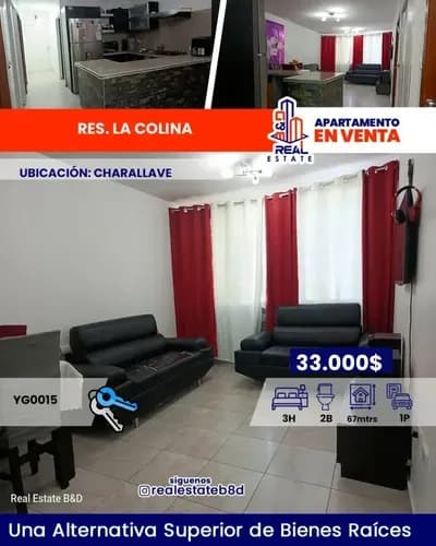 Apartamento En Venta Res. La Colina/ Charallave