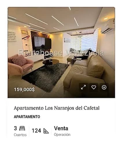 Apartamentos En Venta En Los Naranjos Del Cafetal A Partir Del Precio Indicado En Fotos Rc
