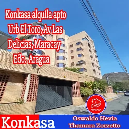 Konkasa Alquila Apartamento En La Urb El Toro, Av. Las Delicias, Maracay Edo Aragua