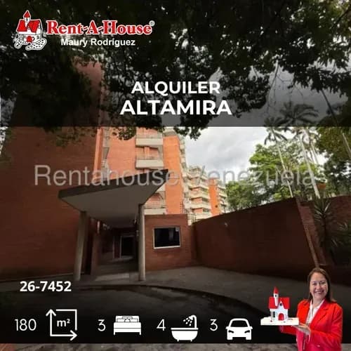 En Alquiler Increíble Apartamento En Altamira Mr 26-7452