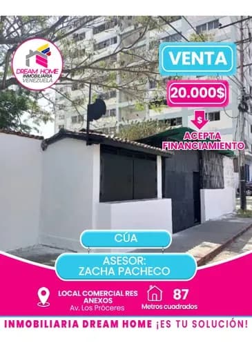 Local Comercial De Tres Anexos En Venta Av. Los Próceres - Cúa