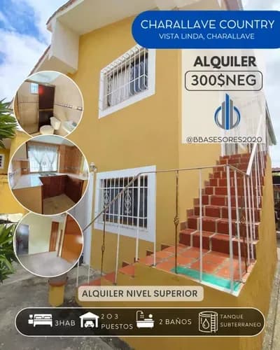 Casa En Alquiler Nivel Superior Urbanización Charallave Country