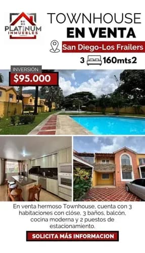 Juan Carlos Rodriguez Vende Townhouse En Res. Los Frailes San Diego