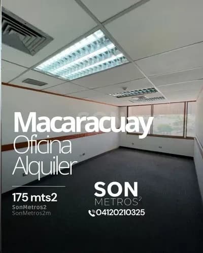 Oficina Alquiler Macaracuay 175 Mts2. Sonmetros2