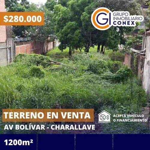 Se Vende Terreno 1200m2 Charallave 3658