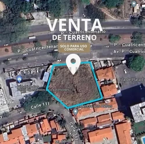 Venta De Terreno Uso Comercial En Urbanizacion El Bosque