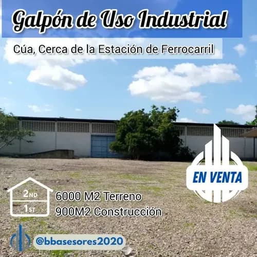 Galpón Para Múltiples Usos Industriales Ubicado En Cúa