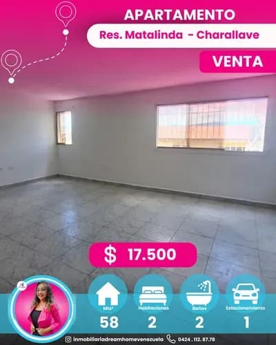 Apartamento En Venta Res. Matalinda Charallave