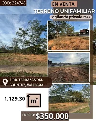 Nallibeth Olivares Vende Terreno En Terraza Del Country Guataparo