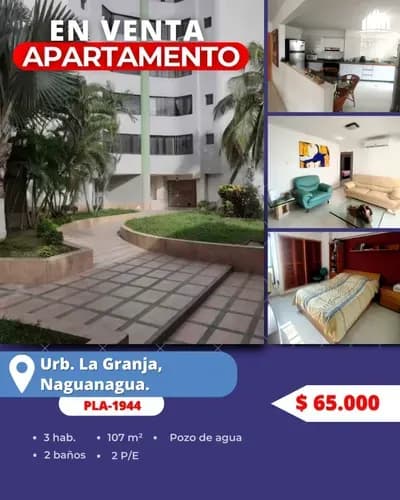 Marisela Correa Vende Apartamento En Naguanagu, Urbanización La Granja