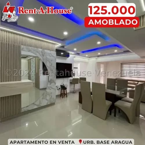 Con Planta Electrica Y Amoblado Apartamento En Venta Em Base Aragua Maracay Elegante 24-29088 Mmarin