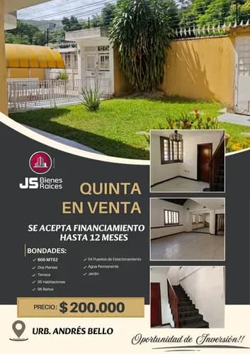Ofrece Y Promociona Para La Venta De Hermosa Y Cómoda Quinta , Ubicado En La Urbanización Andres Bello. 013jsc