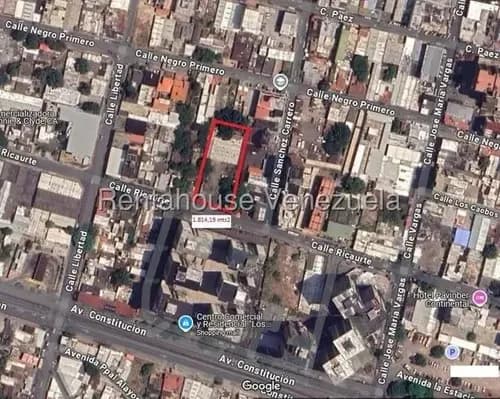 En Venta Terreno De 1800 Mts2 Zona Centro Maracay 25-22036 Hc