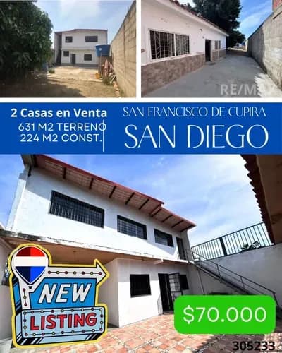 Yr Se Vende Casa En San Diego En San Francisco De Cupira