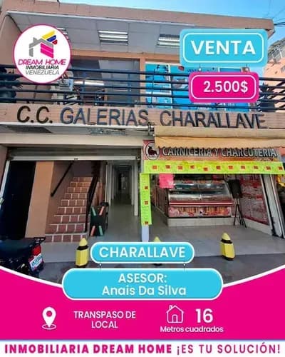 Local Con Transpaso En Venta Centro Charallave