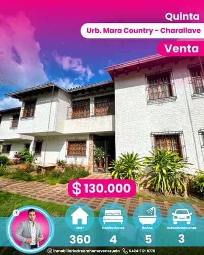 Quinta En Venta Urb. Maracountry Charallave
