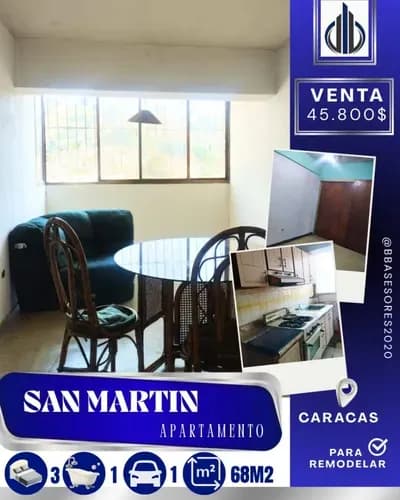 Apartamento En San Martin Caracas Dtto. Capital