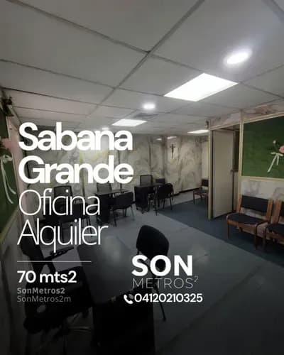 Oficina Amoblada Spa Alquiler Sabana Grande 70 Mts2. Sonmetros2 B-9qnx 0906