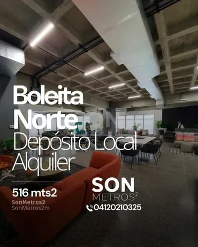 Local Pb Alquiler Boleita Norte 334 Mts2 + Terraza 182 Mts2 = 516 Mts2. Sonmetros2