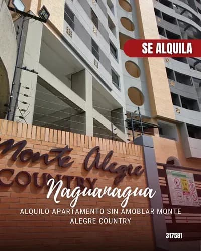 Alquilo Apartamento Sin Amoblar Monte Alegre Country 317581