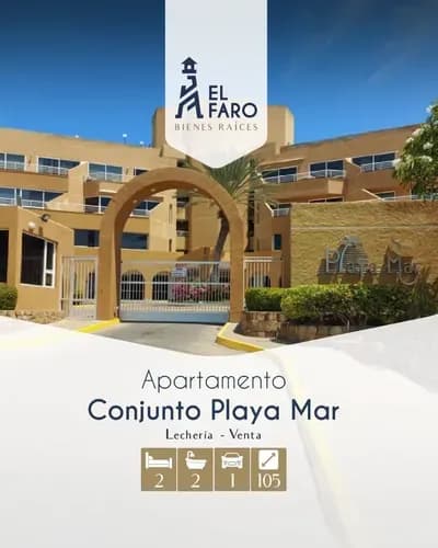 Apartamento En Venta Ubicado En El Conjunto Residencial Playamar, De La Ciudad De Lechería