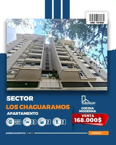 Apartamento en venta en distrito-capital - $168k