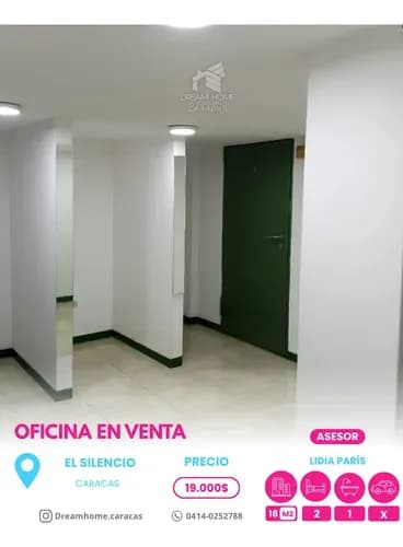 Oficina En Venta En El Silencio Caracas