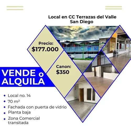 Fv Vende O Alquila Local En Cc Terrazas Del Valle San Diego - No14