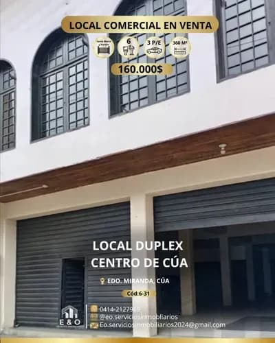 Local Comercial Ubicado En El Centro De Cúa