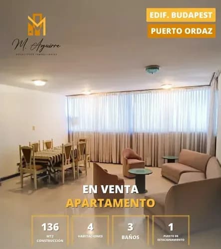 Apto En Venta, Edificio Budapest, Puerto Ordaz (ma)