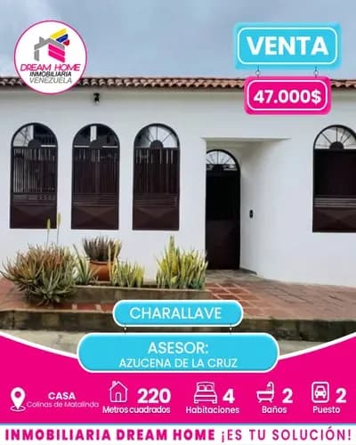 Casa En Venta Colinas De Matalinda. Araguaney Charallave