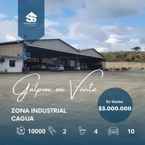 Se Vende Terreno Con Galpón - Cagua - Aragua