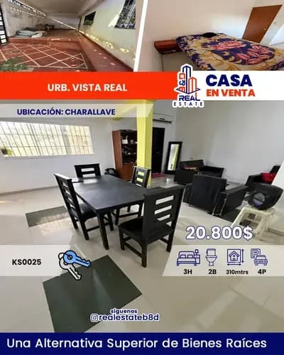Casa En Venta Urb. Vista Real / Charallave.