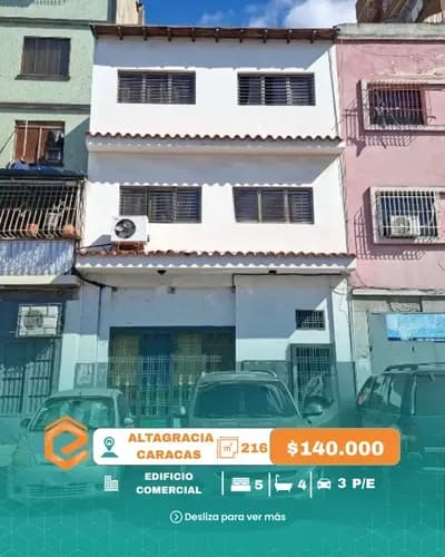 Local Con Apartamento Venta Altagracia, Caracas, Distrito Capital