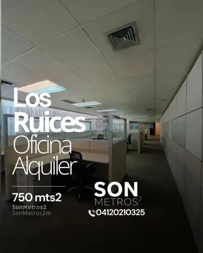 Oficina Amoblada Alquiler Los Ruices 750 Mts2. Sonmetros2